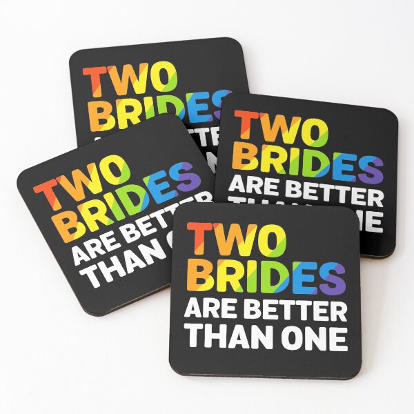 Item preview, Two Brides Are Better Than One Lesbian Wedding designed and sold by jasebro.