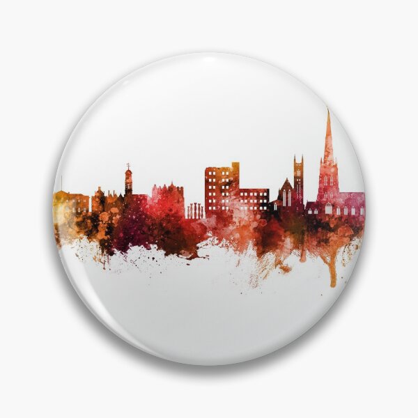 Item preview, Warrington England Skyline designed and sold by ArtPrints.