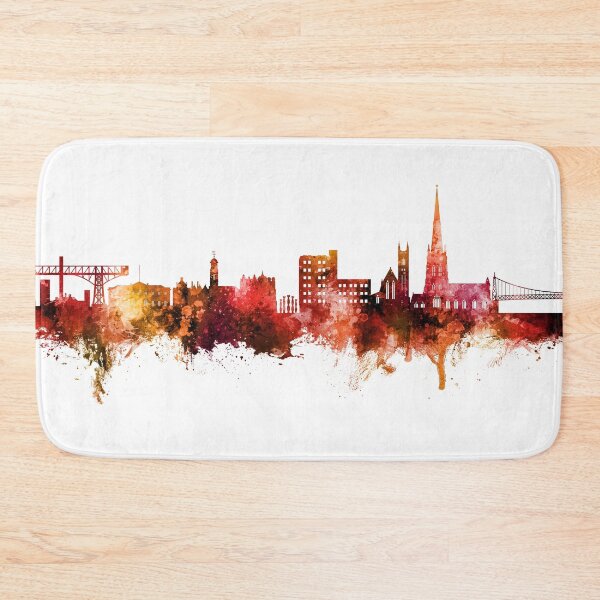 Item preview, Warrington England Skyline designed and sold by ArtPrints.