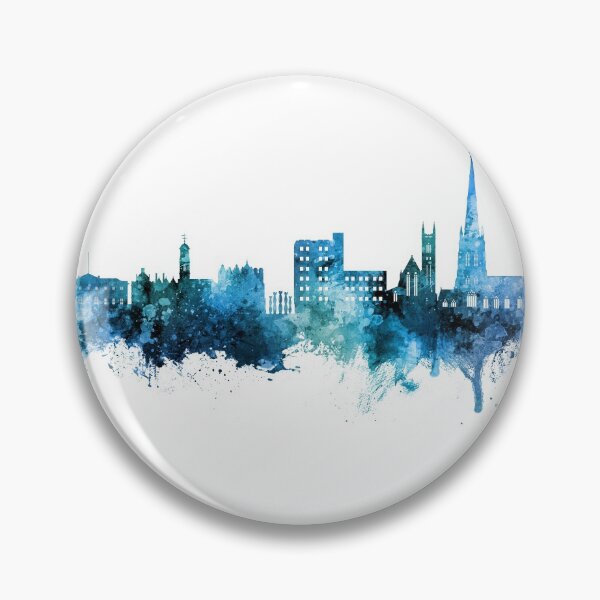 Item preview, Warrington England Skyline designed and sold by ArtPrints.