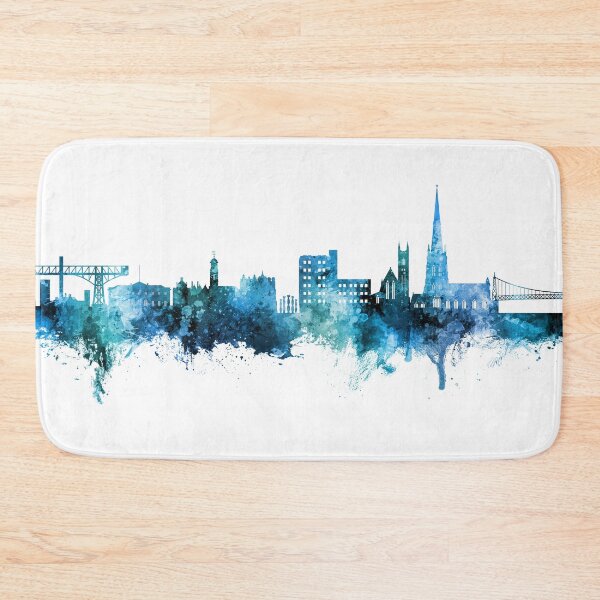 Item preview, Warrington England Skyline designed and sold by ArtPrints.
