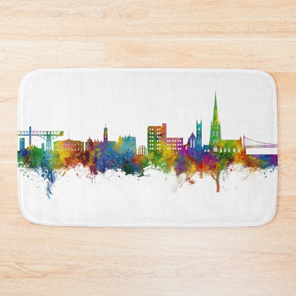 Item preview, Warrington England Skyline designed and sold by ArtPrints.