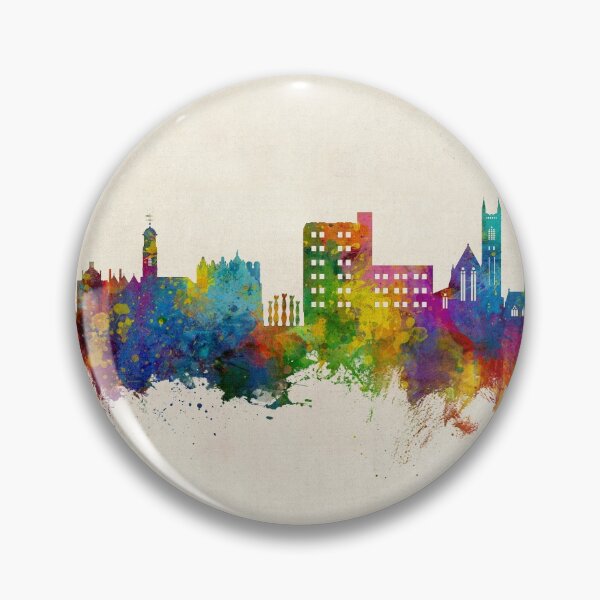 Item preview, Warrington England Skyline designed and sold by ArtPrints.
