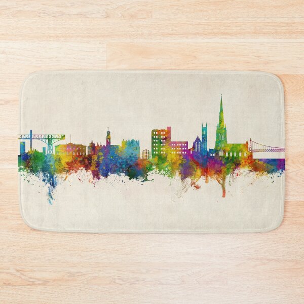 Item preview, Warrington England Skyline designed and sold by ArtPrints.