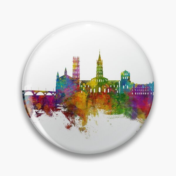 Item preview, Toulouse France Skyline designed and sold by ArtPrints.