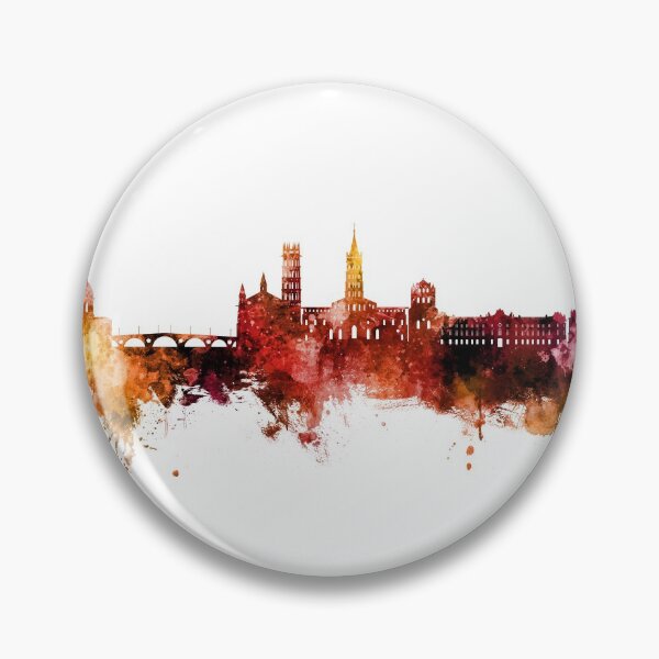 Item preview, Toulouse France Skyline designed and sold by ArtPrints.
