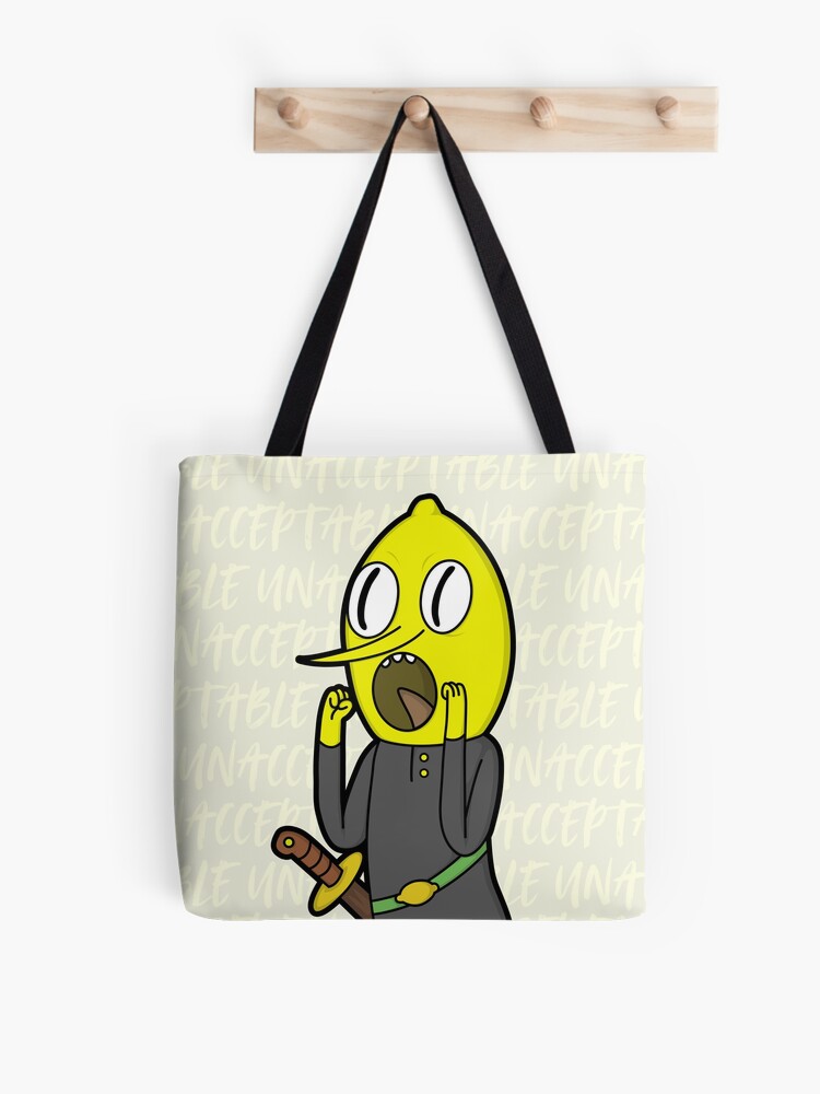  GRAPHICS & MORE Adventure Time Lemongrab Unacceptable Grocery  Travel Reusable Tote Bag : Home & Kitchen