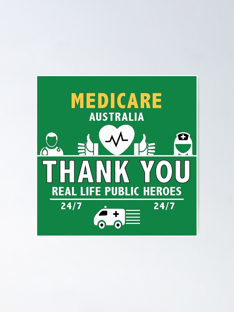 Thanks Medicare Australia - Thanks Nurses - Doctors - Thank You - Virus -  Cancer Care" Poster For Sale By Happygiftideas | Redbubble