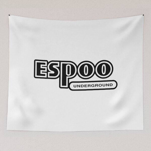 Item preview, Espoo Underground (musta teksti) designed and sold by futurytmi.