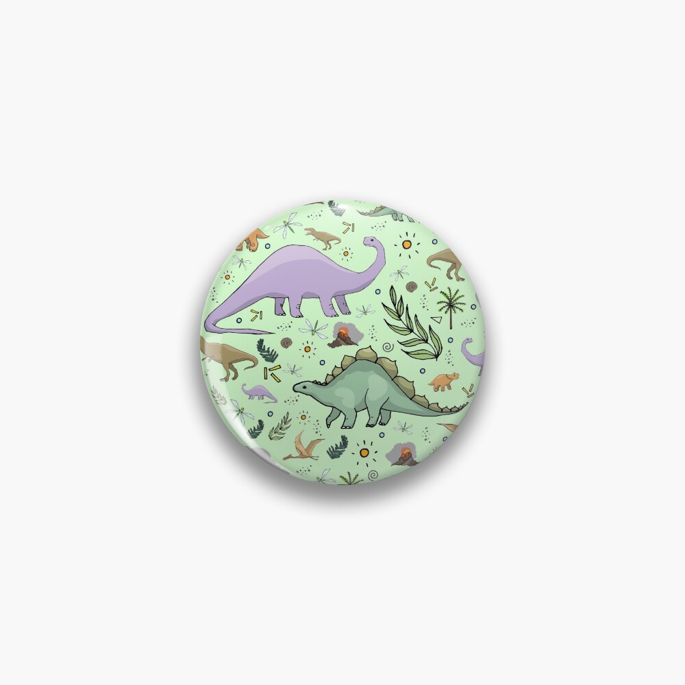 Dinosaurs in Green Pin