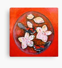 Love Birds - Acrylic and Mixed Media Canvas Print