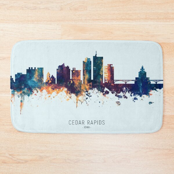 Item preview, Cedar Rapids Iowa Skyline designed and sold by ArtPrints.