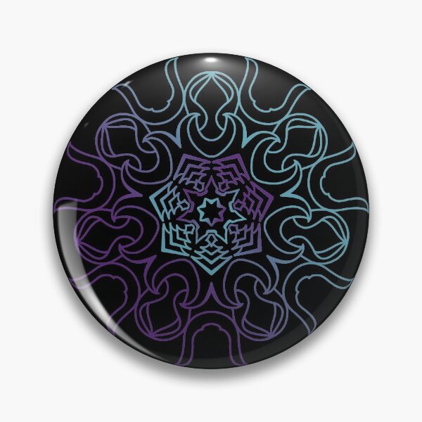 Item preview, Sleepy horned mandala Purple to Blue designed and sold by SirCrim.