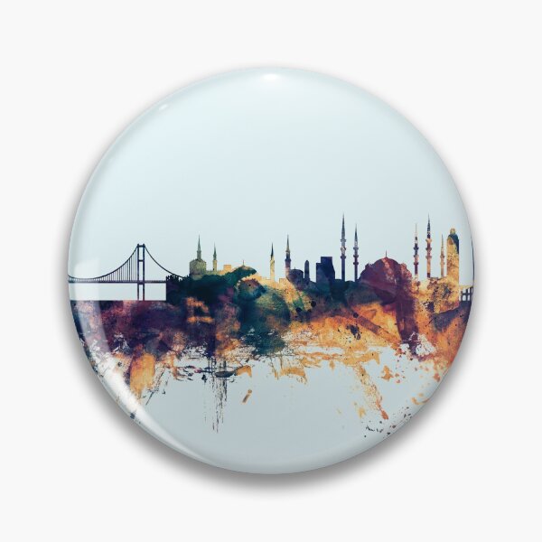 Artikelvorschau, Istanbul Turkey Skyline entworfen und verkauft von ArtPrints.
