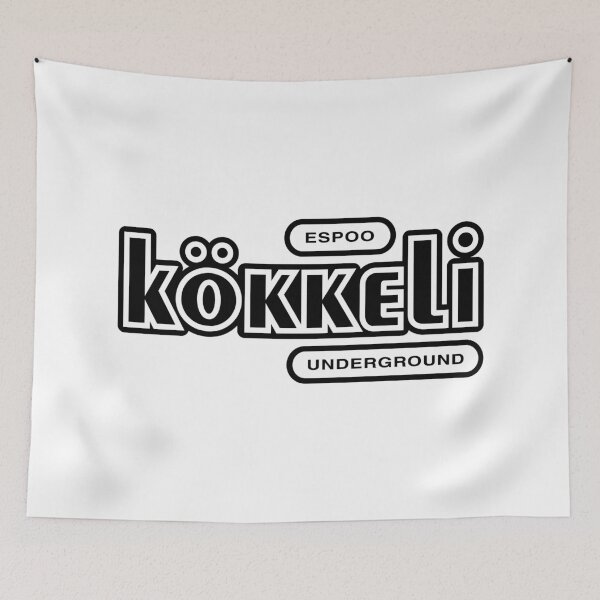 Item preview, Espoo Kökkeli Underground (musta teksti) designed and sold by futurytmi.