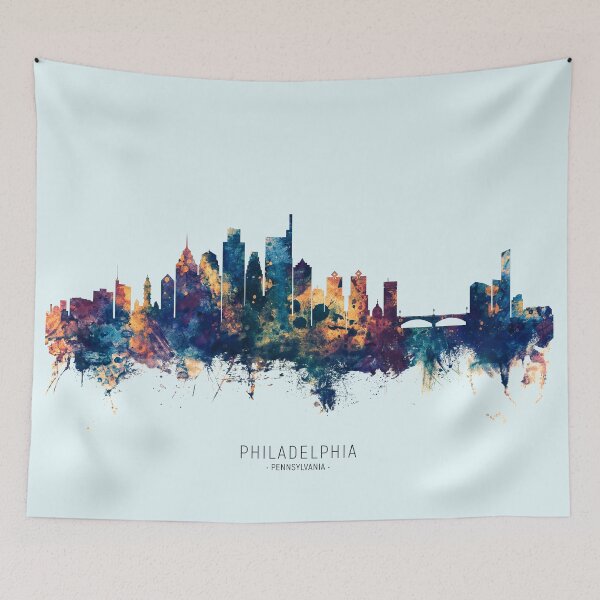 Item preview, Philadelphia Pennsylvania Skyline designed and sold by ArtPrints.