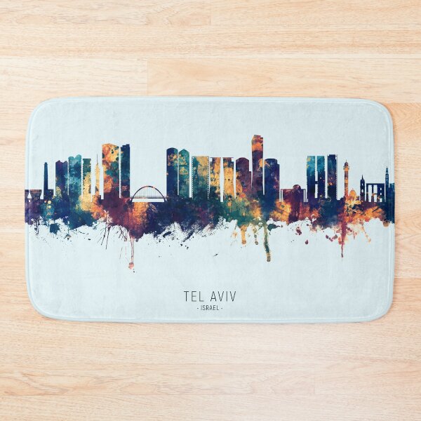 Item preview, Tel Aviv Israel Skyline designed and sold by ArtPrints.