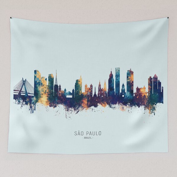 Item preview, São Paulo Skyline Brazil designed and sold by ArtPrints.