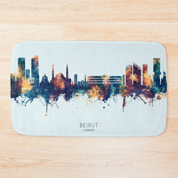Item preview, Beirut Lebanon Skyline designed and sold by ArtPrints.