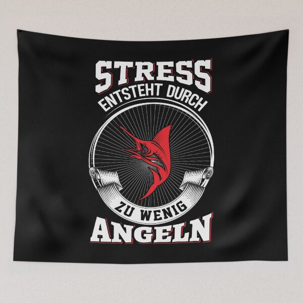 Artikelvorschau, Angeln Shirt. Stress entsteht durch zuwenig Angeln. entworfen und verkauft von fantasyy.