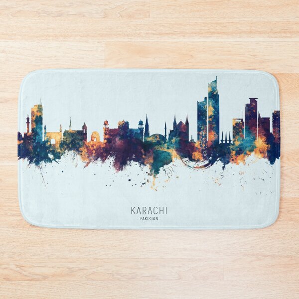 Item preview, Karachi Pakistan Skyline designed and sold by ArtPrints.