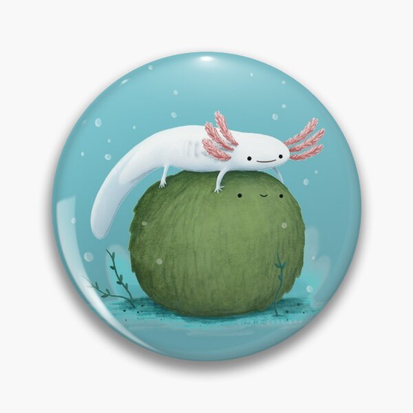 Axolotl on a Mossball Pin