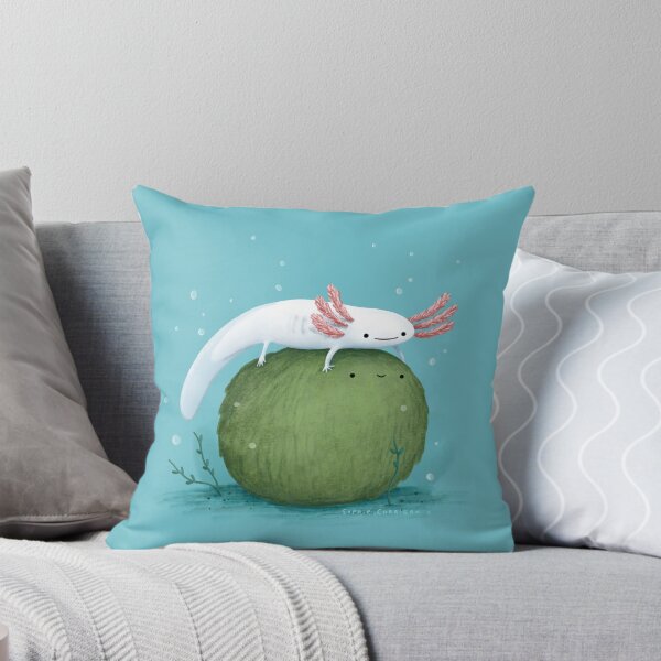 Item preview, Axolotl on a Mossball designed and sold by SophieCorrigan.
