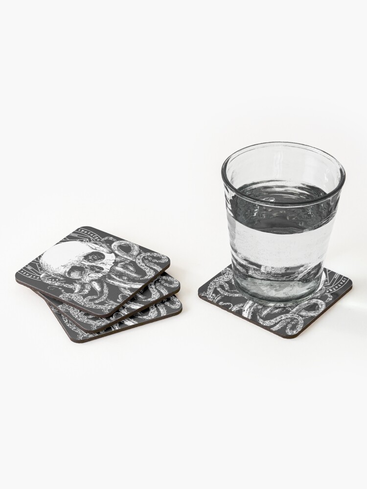 Alternate view of Pieces of Cthulhu Coasters (Set of 4)