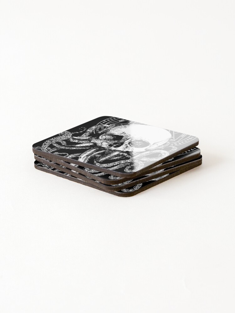 Alternate view of Pieces of Cthulhu Coasters (Set of 4)