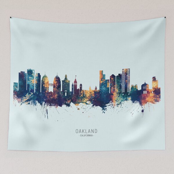 Artikelvorschau, Oakland California Skyline entworfen und verkauft von ArtPrints.