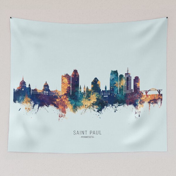Item preview, Saint Paul Minnesota Skyline designed and sold by ArtPrints.