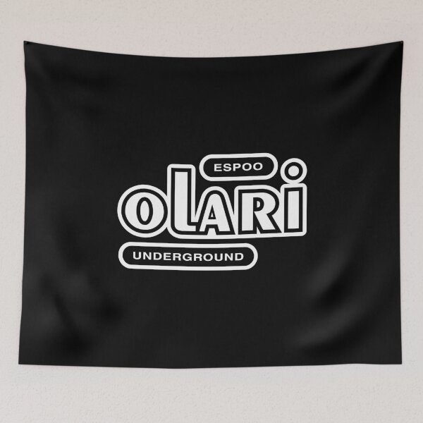 Item preview, Espoo Olari Underground (valkoinen teksti) designed and sold by futurytmi.