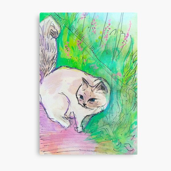 Item preview, the cat on my walk designed and sold by Natalie Weinberg.