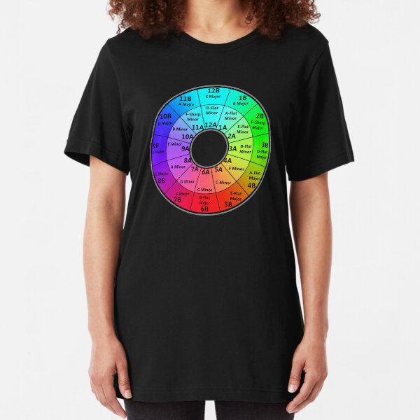Harmonic Mixing Camelot Wheel - Deejays Slim Fit T-Shirt