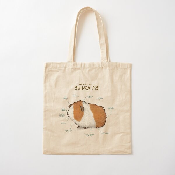 Anatomy of a Guinea Pig Cotton Tote Bag