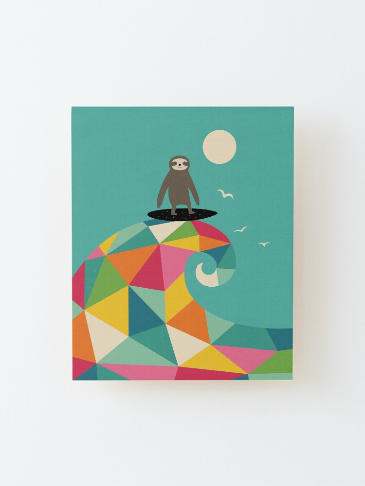 Alternate view of Surfs Up Mounted Print