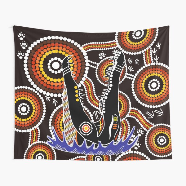 Aboriginal crocodile Tapestry