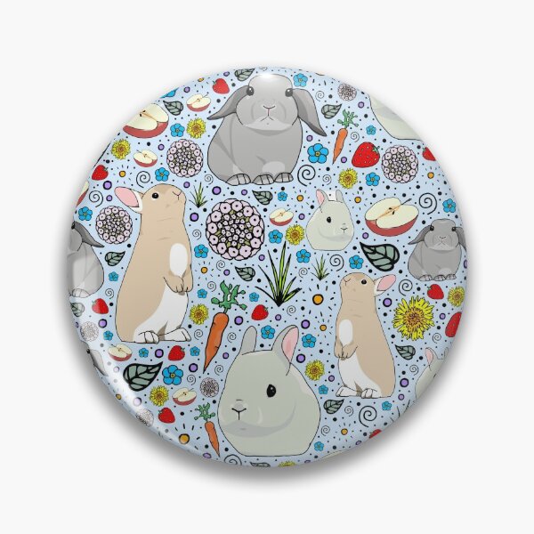 Item preview, Rabbits in Blue designed and sold by Nemki.