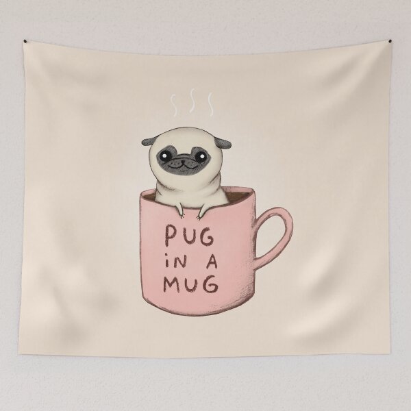 Item preview, Pug in a Mug designed and sold by SophieCorrigan.
