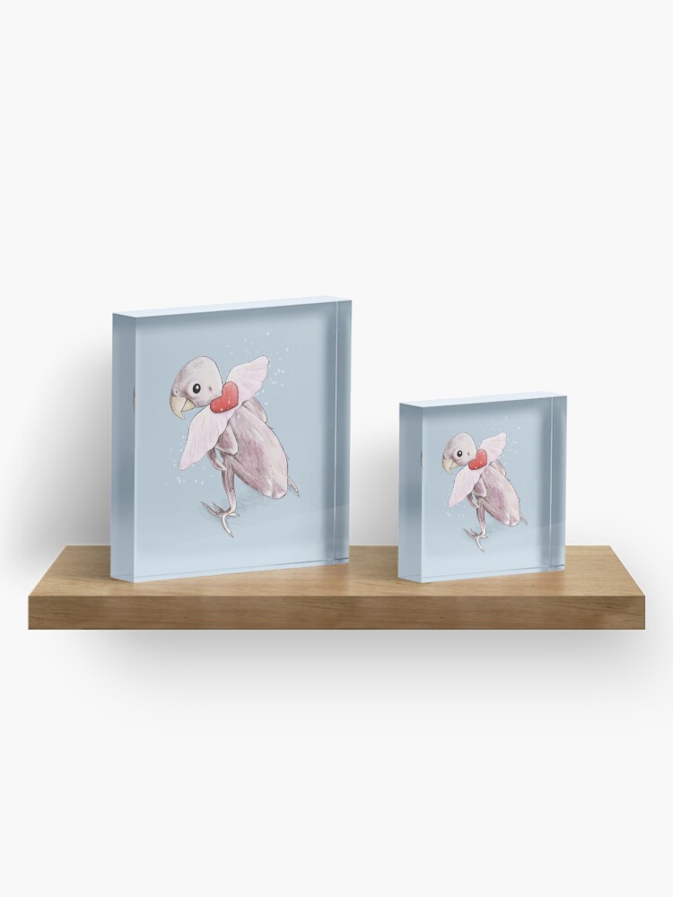 Alternate view of Rhea - Flying Free Acrylic Block