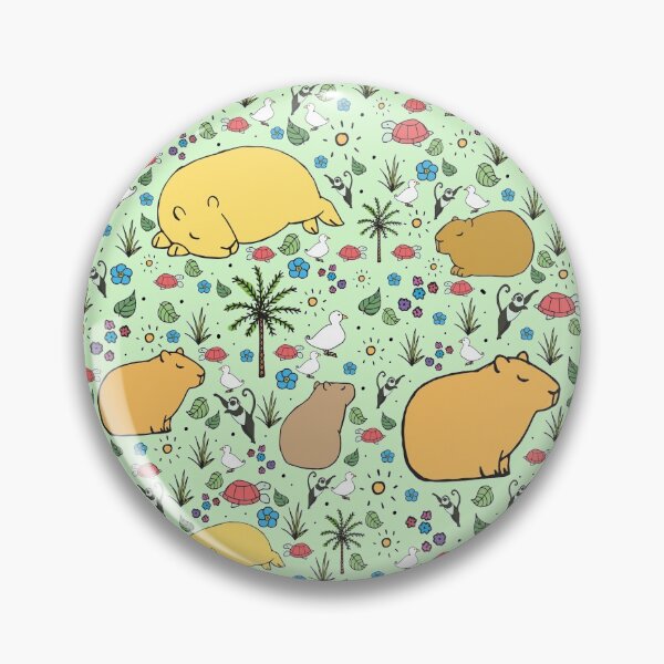 Item preview, Capybaras in Green designed and sold by Nemki.