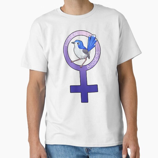 Vista previa del artículo con la obra «Mujeres Birders Australian Lovely Fairywren», diseñado y vendido por DiomediaDesigns.