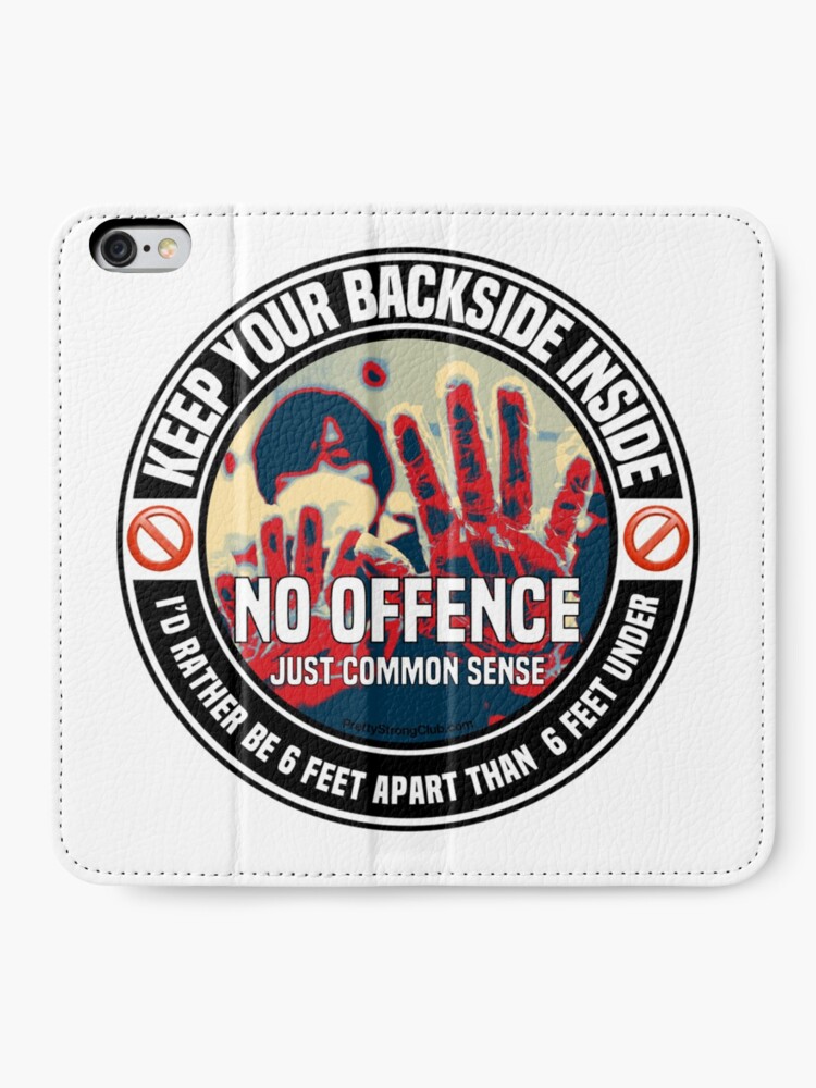 Alternate view of Social Distancing iPhone Wallet