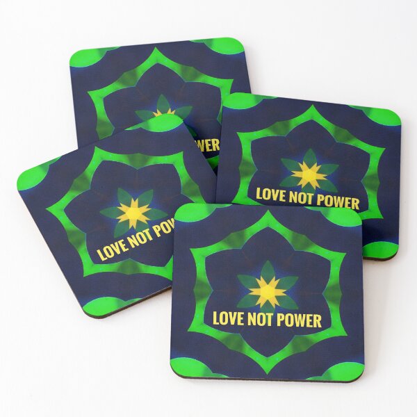 Item preview, Love Not Power Mandala designed and sold by Davey's Designs.