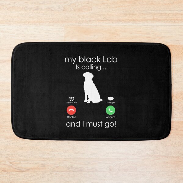 Item preview, Black Labrador is Calling. Funny Dog Owner Gift designed and sold by majuga.