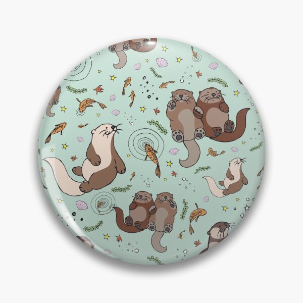 Item preview, Otters in Blue designed and sold by Nemki.