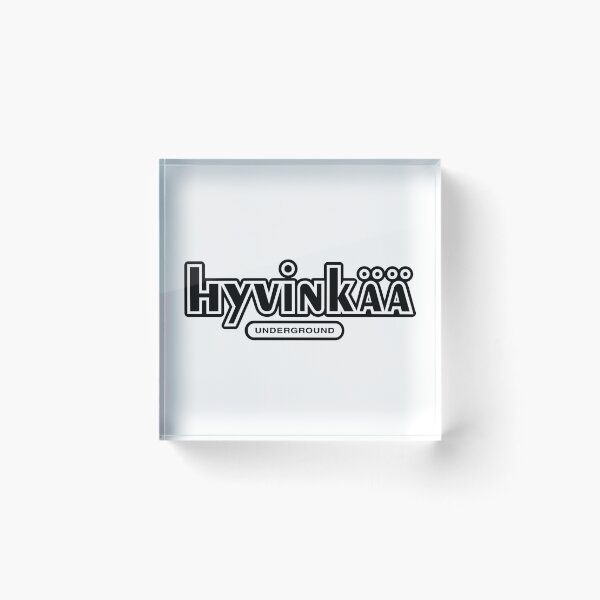 Item preview, Hyvinkää Underground (musta teksti) designed and sold by futurytmi.