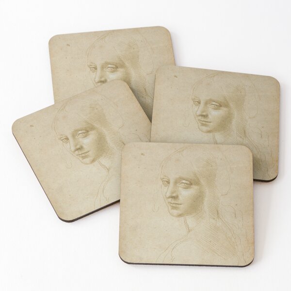 Item preview, Study of a lady by Leonardo Da Vinci designed and sold by Vintage Designs +.