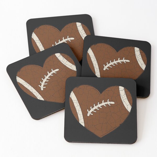 Item preview, Cracked Grunge Vintage Football Heart designed and sold by Jelisandie.