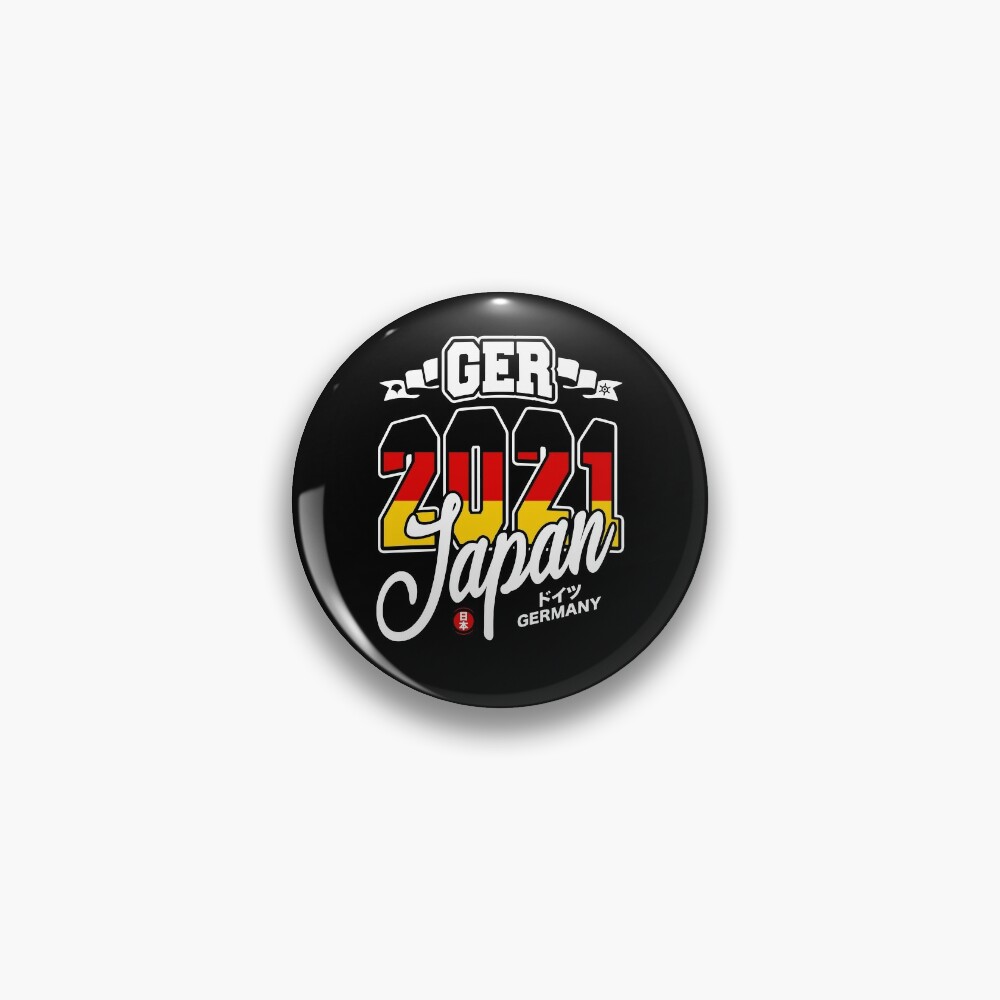 Germany Ger German World Sports Fan Tokyo Japan 21 Supporter Pin By Sportfanmonster Redbubble